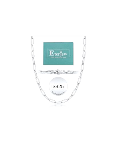 3/4/5mm 14K Gold or 925 Sterling Silver Paperclip Necklace Women | Sturdy Lobster Clasp, Waterproof, Not Easy To Fade, Hypoallergenic Paperclip Chain Necklaces for Women 16 - 26 Inch - color: 5mm White Gold, size: 24 Inch