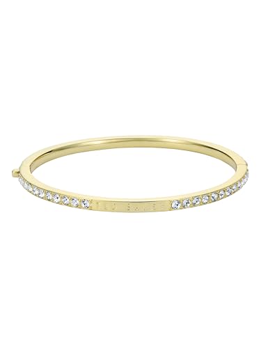 Ted Baker London Claudia Narrow Crystal Hinged Bangle Bracelet for Women - color: Gold/Crystal