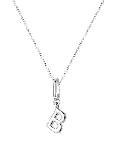OVRUNS Initial Charm for Women Letter Bracelet Necklace Charms With Clasp | Alloy,nickel,safe for sensitive skin,Pendant with install clasp,fits bracelets with necklaces,great for gift - color: Silver, style: Letter B