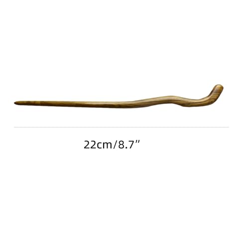 Hair Sticks for Buns 9.0" Ebony Hair Chopsticks for Women Long Hair Simply Wooden Hair Pin sticks (2-Sandalwood 8.7") - color: 2-Sandalwood 8.7"