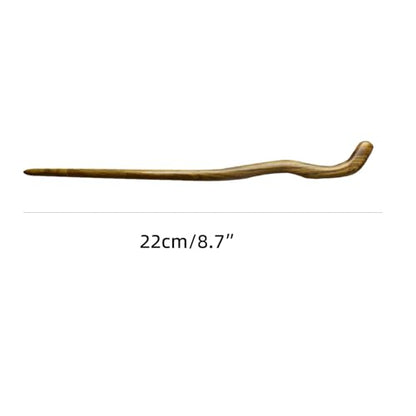 Hair Sticks for Buns 9.0" Ebony Hair Chopsticks for Women Long Hair Simply Wooden Hair Pin sticks (2-Sandalwood 8.7") - color: 2-Sandalwood 8.7"