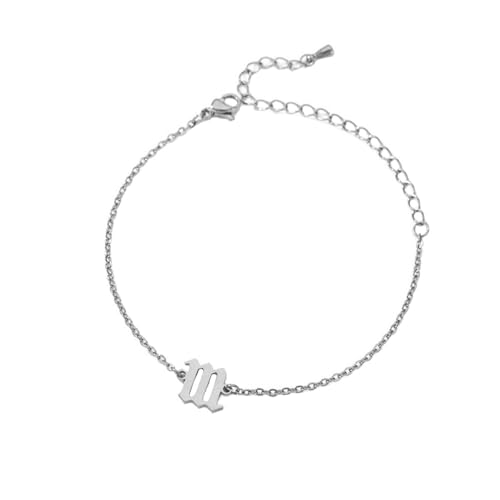 PAURO Women's Angel Number Bracelet Ankle Anklet Chain Adjustable | Stainless Steel, Minimalist Numerology Spiritual Statement Jewelry Gift - color: Silver 111, 8.3+2inch