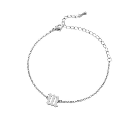 PAURO Women's Angel Number Bracelet Ankle Anklet Chain Adjustable | Stainless Steel, Minimalist Numerology Spiritual Statement Jewelry Gift - color: Silver 111, 8.3+2inch