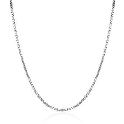 Adabele 304 Surgical Stainless Steel 1.2mm 2mm Venetian Box Chain Necklace 18 20 22 Inch Non Tarnish Waterproof Women Men Jewelry - size: 24 Inch - 5pcs, style: 1.2mm width