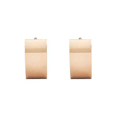 Small Hoop Huggie Earrings For Mens Womens - color: Rose Gold