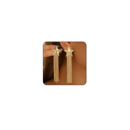 Long Earrings for Women Dangling Black Tassel Earrings Fringe Earrings Formal Elegant Earrings Bridesmaid Jewelry - style: style 4 - star