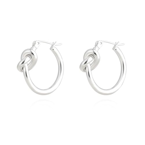 Milan Chiva Acrylic Gold Hoop Statement Dainty Summer Earrings | Brown Resin Chunky Huggie Vintage Earrings | Clear Enamel Drop Earring Lightweight Hypoallergenic Trendy Jewelry Gifts for Women - color: A-Silver
