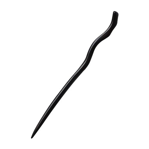 Hair Sticks for Buns 9.0" Ebony Hair Chopsticks for Women Long Hair Simply Wooden Hair Pin sticks (1-Ebony 9") - color: 1-Ebony 9"