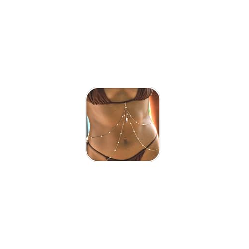 Sexy Rhinestone Bra Chain Chest Bracket Bikini Nightclub Crystal Rave Body Chain For Women Body Jewelry - color: GOLD3