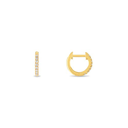 Barzel 18K Gold Plated Cubic Zirconia Huggie Cuff Earrings For Women - color: 3 Pack Gold