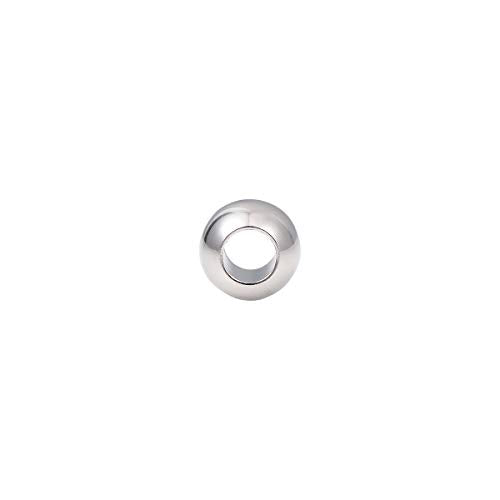 Stainless Steel Spacer Beads 9x7mm Round Loose Charm Caps Beads for DIY Jewelry Making 20pcs with 4.5mm Hole - color: 9x7mm 4.5mm