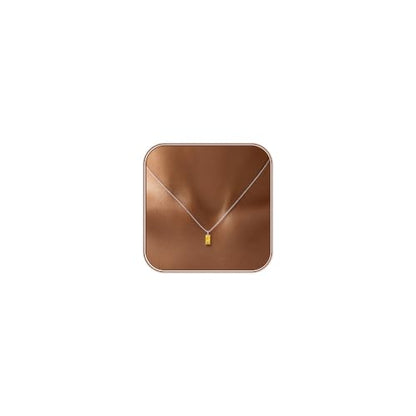 FUNEIA Diamond Necklaces for Women 14K Gold Plated Emerald Birthstone Necklace for Women Mothers Dainty Gold Necklace Blue Green Cubic Zirconia Pendant Necklace Birthday Gifts for Women Jewelry - color: 11. November(Citrine)-Silver
