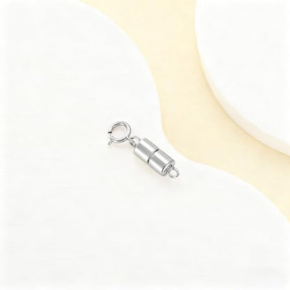 925 Sterling Silver Lobster Clasp for DIY Necklace Bracelet Jewelry Making, Double Spring Clasp with Closed Jump Rings, Necklace Extender Clasp Connector Bracelet Extension (Style 16) - style: Style 16