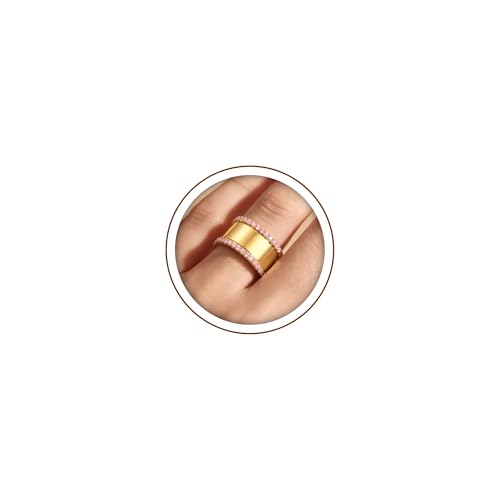 3-Pack Stacking Rings for Oura Ring Gen 3 & Gen 4 – 18K Gold CZ Cubic Zirconia Bands, Stackable Smart Ring Companions for Women & Men – Thoughtful Jewelry Gifts for Mom Wife Grandma - color: Gold + Zirconium Powder, size: 7