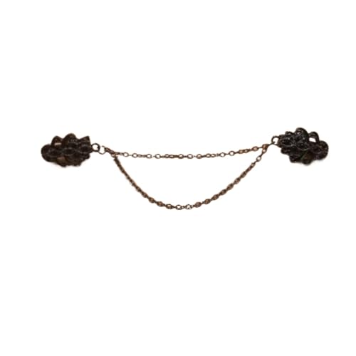 30pcs Women Vintage Flower Chain Cardigan Clip Waist Lady Retro Hand Forged Buckles Cloak Brooch Pin Jewelry - color: Color9