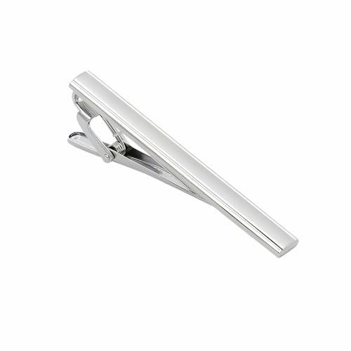 Mens Stainless Steel Silver Tone Tie Clip Simple Necktie Tie Bar Clasp Clip Best Xmas Gift