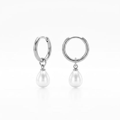 Gold Plated Dangle Earrings Dainty Silver Drop Earring Trendy Long Dangling Wedding Bridesmaid Hoop Diamond Crystal Cute Earring Prom Jewelry Graduation Gifts for Women - color: silver