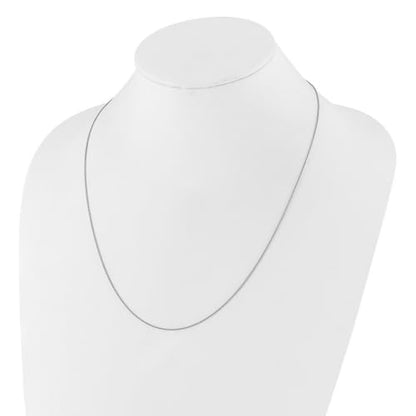 JewelryWeb 0.95mm 925 Sterling Silver Polished Lobster Claw Closure Adjustable Rolo Chain Necklace Chain Necklace for Women and Men - size: 22 inches