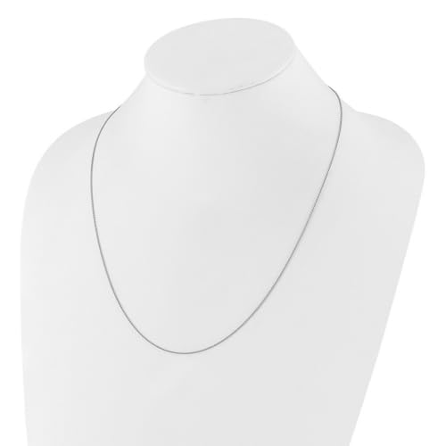 JewelryWeb 0.95mm 925 Sterling Silver Polished Lobster Claw Closure Adjustable Rolo Chain Necklace Chain Necklace for Women and Men - size: 30 inches