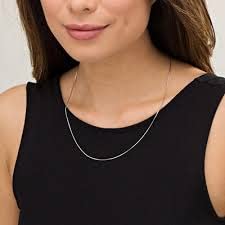 Verona Jewelers Sterling Silver 1MM, 1.5MM Italian 8 Sided Diamond Cut Snake Necklace Chain- Diamond Cut Silver Necklace, 925 Sterling Silver Necklace, Necklace for Pendants, - style: 1MM
