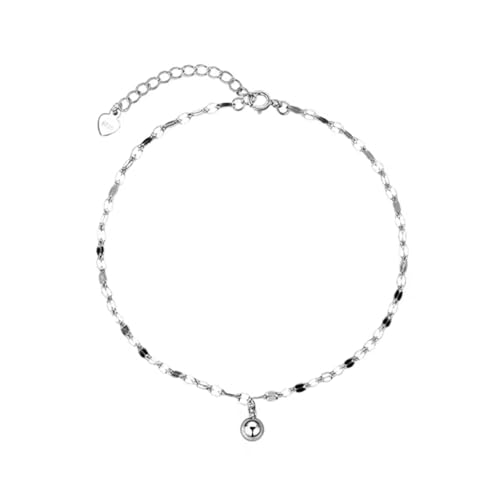 14K Gold Lucky Pearl Anklet Bracelets for Women Trendy, Dainty Charm Adjustable Ankle Bracelet Chain, Fashion Statement Foot Jewelry, Anniversary Birthday Valentine's Day Gifts.