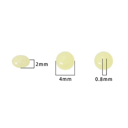BEADIA Natural Lemon Jade Spacer Beads Caps Rondelle Disk Loose Beads for Beading Jewelry Making 4mmx2mm 38cm - color: Lemon Jade, size: Rondelle Disk 4mm x 2mm