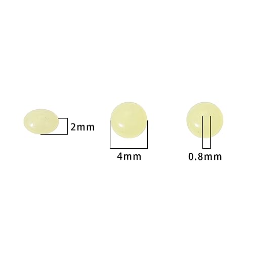 BEADIA Natural Lemon Jade Spacer Beads Caps Rondelle Disk Loose Beads for Beading Jewelry Making 4mmx2mm 38cm - color: Lemon Jade, size: Rondelle Disk 4mm x 2mm