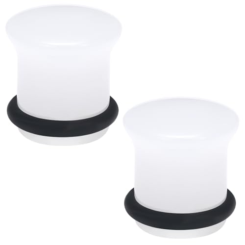 8G-12mm Solid Ear Plugs Tunnels for Women Men Single Flared Ears Gauge Plugs with O-Ring Stretcher Expander Piercing Body Jewelry Black White Clear Opalite 1 Pairs - color: Opalite, size: 6 Gauge = 4mm = 3/16 inch