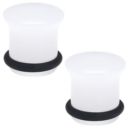 8G-12mm Solid Ear Plugs Tunnels for Women Men Single Flared Ears Gauge Plugs with O-Ring Stretcher Expander Piercing Body Jewelry Black White Clear Opalite 1 Pairs - color: Opalite, size: 0 Gauge = 8mm = 5/16 inch