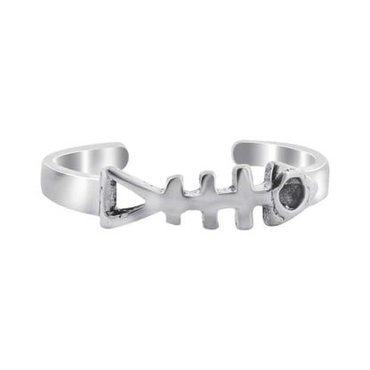 Gem Avenue 925 Sterling Silver Toe Rings Collections – Beach, Celtic, Heart, Dolphin, Flower & More Designs for Women – Elegant Adjustable Summer Jewelry - style: Style 18