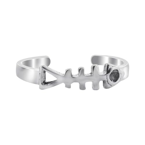 Gem Avenue 925 Sterling Silver Toe Rings Collections – Beach, Celtic, Heart, Dolphin, Flower & More Designs for Women – Elegant Adjustable Summer Jewelry - style: Style 18
