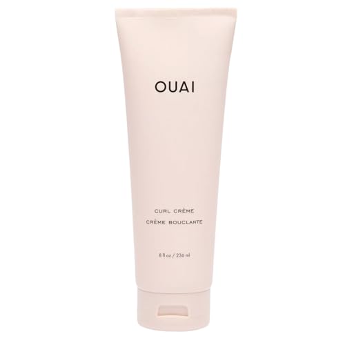 OUAI Curl Cream - Curl Defining Cream with Chia & Linseed Oil - Enhances Definition, Hydration & Shine - Tames Frizz & Protects from Humidity - Silicone-Free Curly Hair Products for Women (8 oz) - size: 8 Ounce (Pack of 1)