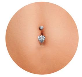 VCMART Belly Button Ring Short Bar Belly Ring Short Belly Button Rings Surgical Steel 6mm Belly Rings for Women Small Belly Button Piercing Navel Rings Piercing Jewelry - color: A3 -silver