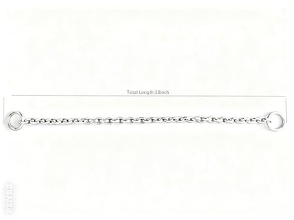Dog Choker Collar Slip Chain,Stainless Steel Collar for Small and Medium Dogs,Puppy Dog Training Metal Necklace,Silver Hardware (4.0mm,18inch) - size: (4.0mm,18inch)
