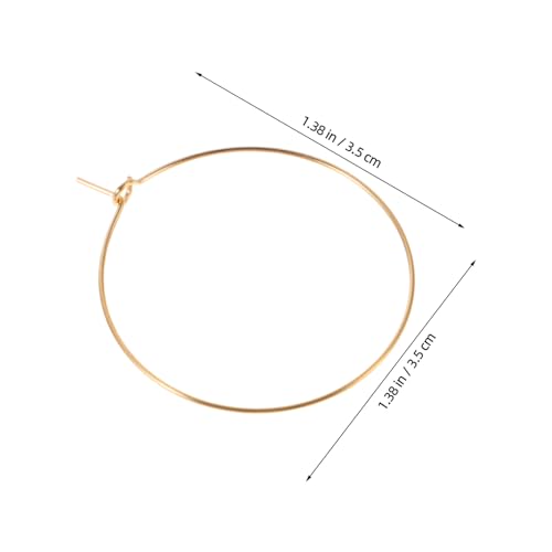 COLLBATH 10pcs Oversized Thin Hoop Earrings for Women Lightweight Stainless Steel Large Circle Earrings with Fade-resistant Finish Minimalist Chic Style for Parties Weddings and Everyday