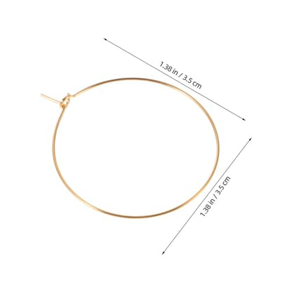 COLLBATH 10pcs Oversized Thin Hoop Earrings for Women Lightweight Stainless Steel Large Circle Earrings with Fade-resistant Finish Minimalist Chic Style for Parties Weddings and Everyday