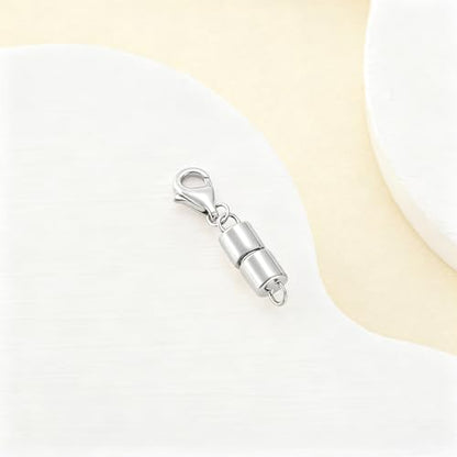 925 Sterling Silver Lobster Clasp for DIY Necklace Bracelet Jewelry Making, Double Spring Clasp with Closed Jump Rings, Necklace Extender Clasp Connector Bracelet Extension (Style 18) - style: Style 18