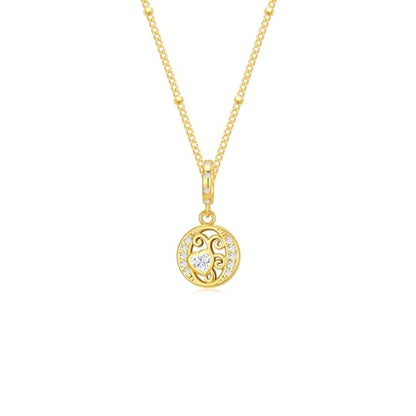 TIZU Initial Necklaces for Women - Dainty 14K Gold Plated Letter Pendant Trendy Personalized Initial A-Z Necklaces Jewelry Gift - color: Gold-O