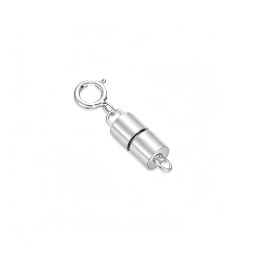 925 Sterling Silver Lobster Clasp for DIY Necklace Bracelet Jewelry Making, Double Spring Clasp with Closed Jump Rings, Necklace Extender Clasp Connector Bracelet Extension (Style 16) - style: Style 16