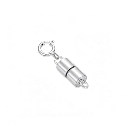 925 Sterling Silver Lobster Clasp for DIY Necklace Bracelet Jewelry Making, Double Spring Clasp with Closed Jump Rings, Necklace Extender Clasp Connector Bracelet Extension (Style 16) - style: Style 16