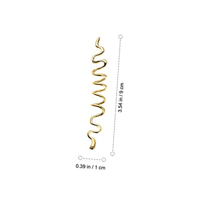 Unique African Hair Beads Set 16 Spiral Bead Hair Ties Stylish Jewelry