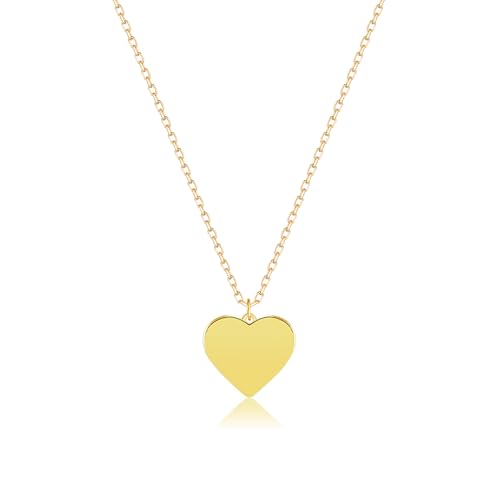 Gold Cross Necklace for Women, 18K Gold Plated Trendy Minimalist Cross Pendant Necklace, Dainty Chain Choker Necklace Faith Jewelry Gift - style: Heart-Shaped-1