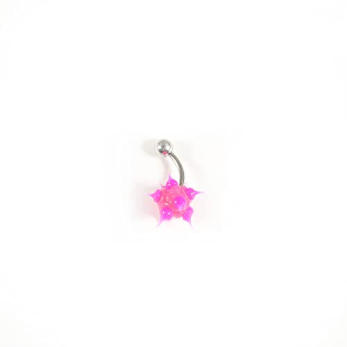 14G Body Piercing Jewelry Surgical Steel Belly Button Rings Tongue Rings Packs Silicone Spike Ball Barbell Belly Tongue Nipple Rings Piercing for Women - style: Silicone belly rings 16pcs