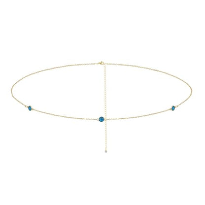BERISO 14K Gold Plated Body Chain for Women - Sexy Waist Beads Chain, Adjustable Beach Body Jewelry, Elegant Bikini Belly Chain, Boho Festival Layered Body Jewelry (26.5-33 Inch) - style: Body Chain-C