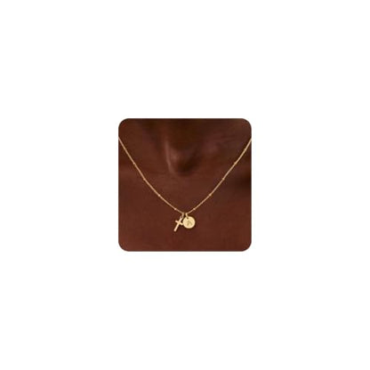 Turandoss Cross Necklaces for Girls, Faith Baptism Jewelry Birthday Gifts | 14K Gold Plated Initial A-Z Cross Pendant Necklace Trendy Birthday Jewelry Gifts for 8 9 10 11 12 13 14 15 16 Teen Girls - color: Gold-A