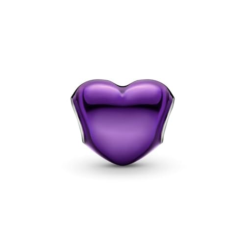 S925 Sterling Silver Enamel Colorful Heart Charm Fit Bracelets Necklaces | Black Pink Blue Green Red Enamel Heart Charms DIY Fashion Holiday Jewelry Gift Valentines Day & Anniversary for Women - color: Silver-0021