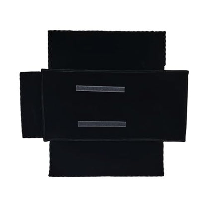 Velvet Travel Jewelry Case Roll Bag Organizer for Necklace Bracelet Earrings Ring (Black) (Black(4+2+2+6)) - color: Black (4+2+2+6)