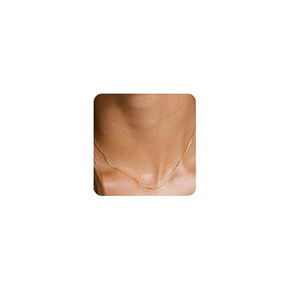 Dainty Chain Necklace for Women Box Necklaces Simple Necklace Cute Necklace Everyday Necklaces to Match Exquisite Jewelry Gifts for Mom Girlfriend