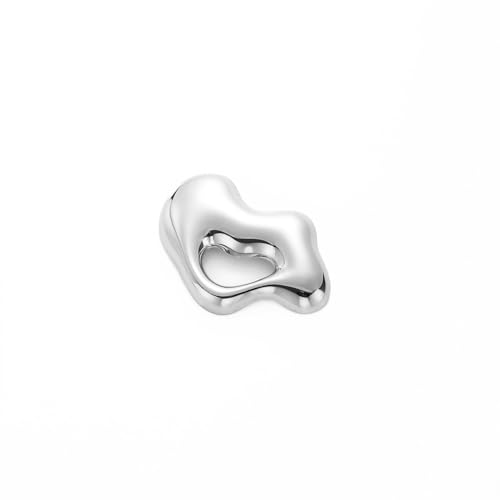 Vintage Geometric Metal Brooch Pin for Women Men Stainless Steel Polished Irregular Hollow Lapel Pins for Hat Bag Suit Tie Clip Clothes Bags Accessories Wedding Party Prom Fashion Jewelry - color: Silver