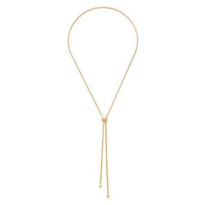 Gold Silver Necklace for Women Y Chain Adjustable Gold Long Necklaces Fashion Dainty Jewelry - color: gold A